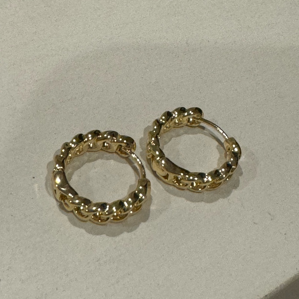 Electric Picks hoop earrings